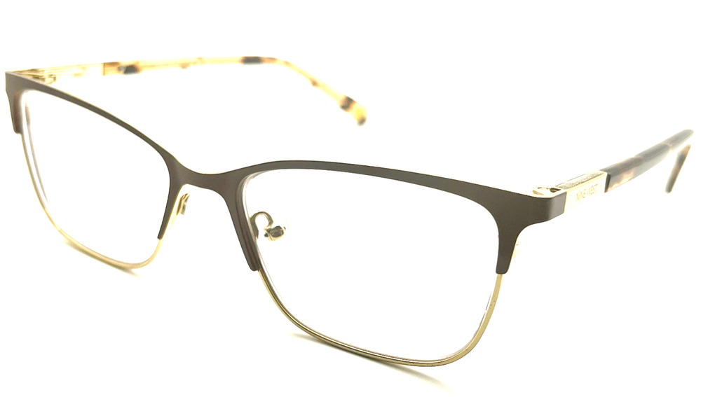 MUSE NINE WEST BROWN BLACK EYEGLASSES FRAMES 52-16-135 AUTHENTIC NEW